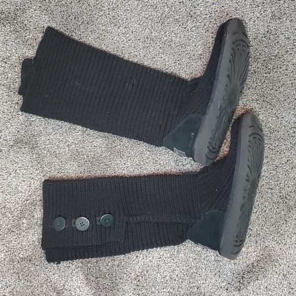 Ugg Australia Women Sweater Cardi Boots shoes sz 8 - Picture 3 of 11